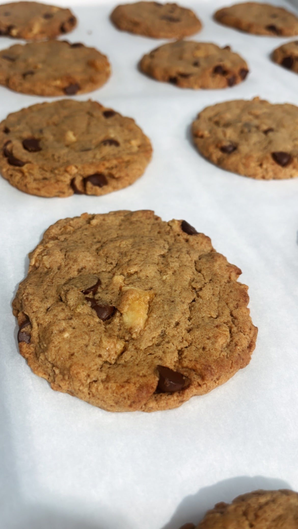 Biscuits à la poire séchée et brisures de chocolat noir